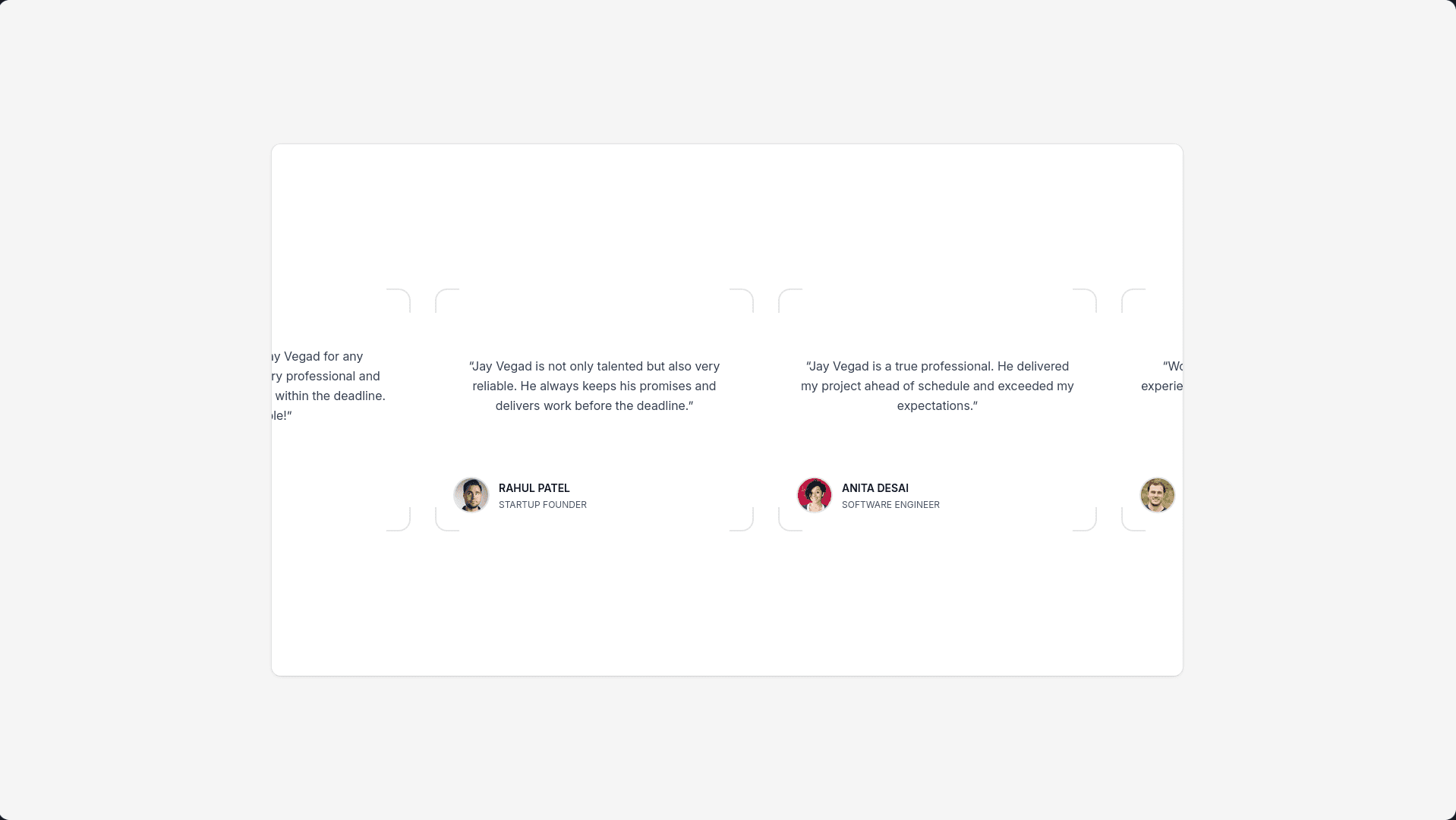 Marquee Testimonials preview
